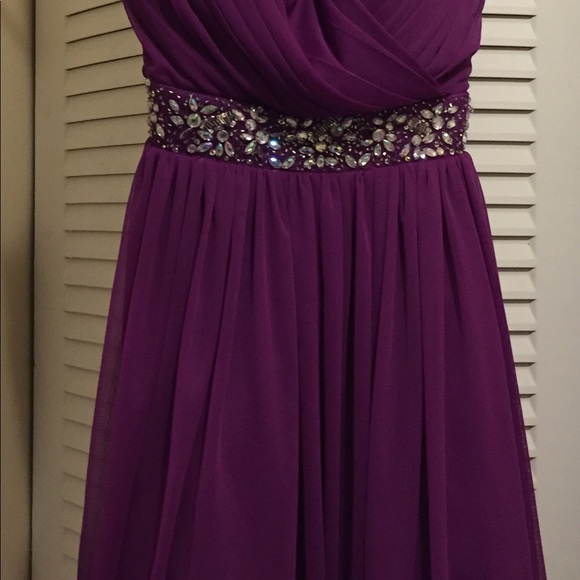 Cocktail Dress- Purple. Pretty detail. - Picture 3 of 4